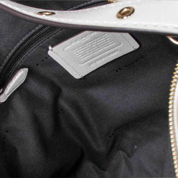 NWOT Coach - Beige & Cream "Jacquard Dufflette" Bag - Picture 11 of 16